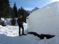 Escursione con ciaspole sulle nevi dei Campelli di Schilpario da Fondi fino al Passo di Campelli il 26 febb 09- FOTOGALLERY